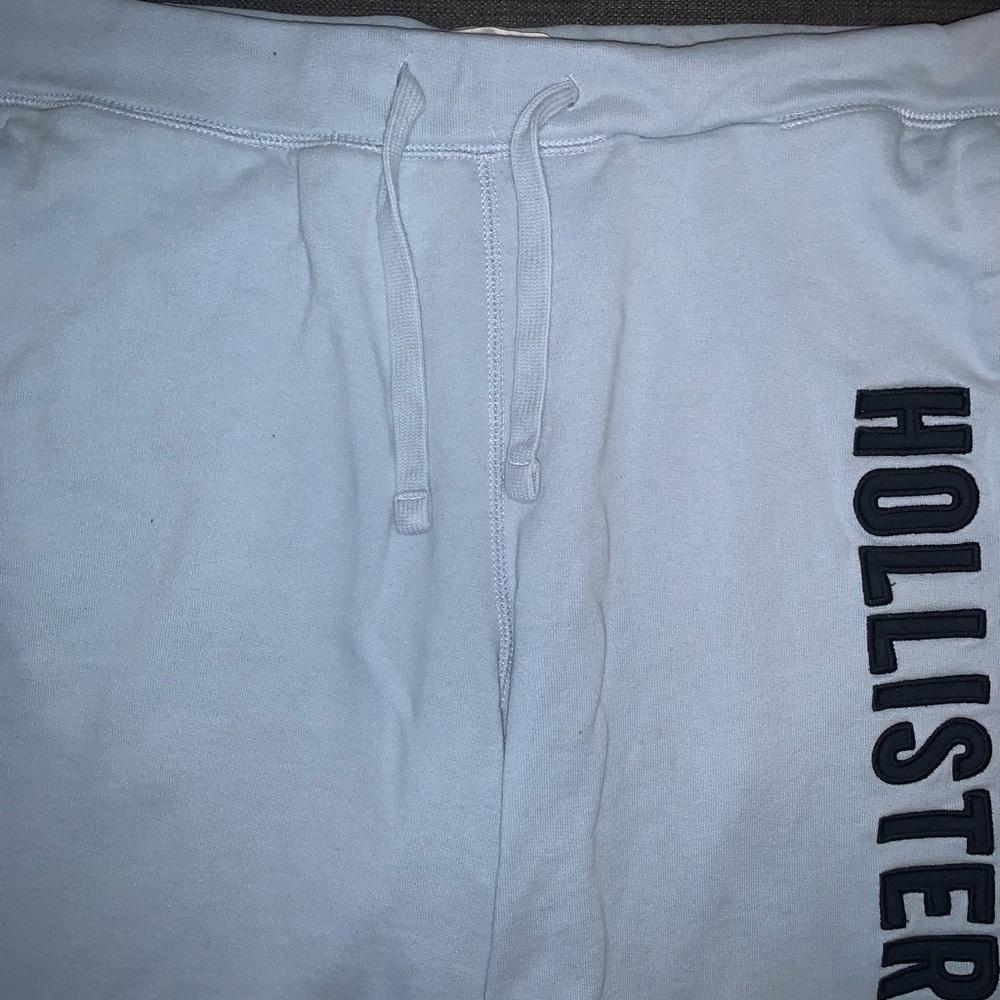 XL light blue Hollister logo shorts